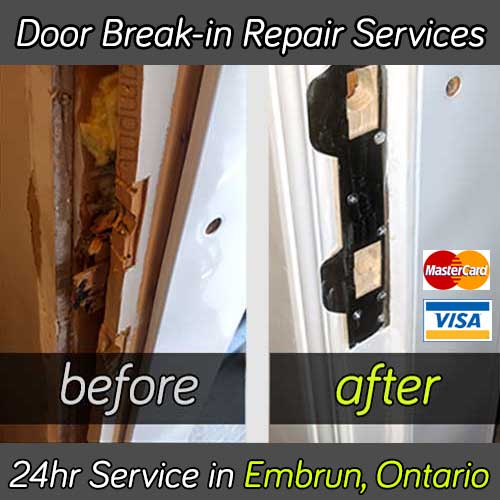 Door break in repair service in Embrun Ontario
