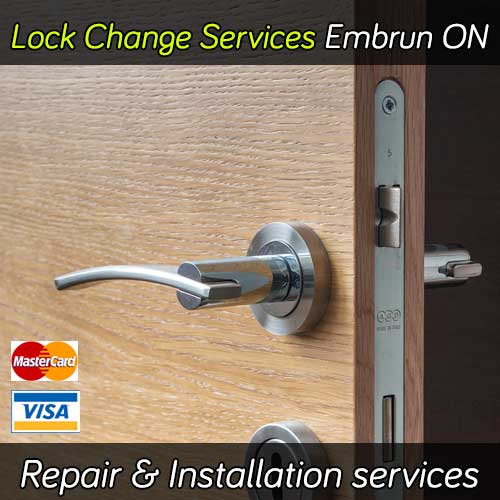 Door lock change service in Embrun Ontario