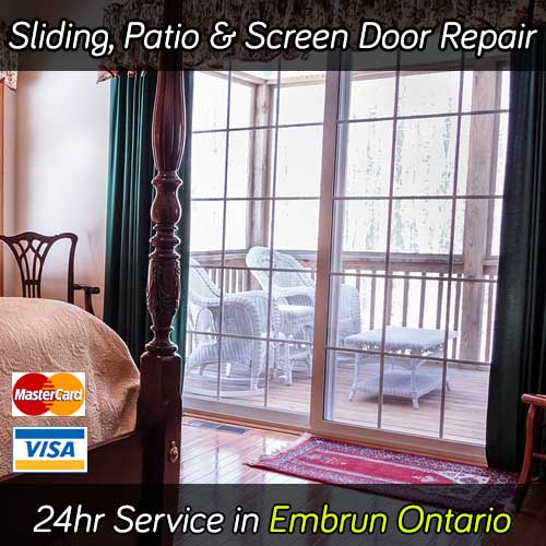 Sliding patio door repair service in-Embrun Ontario